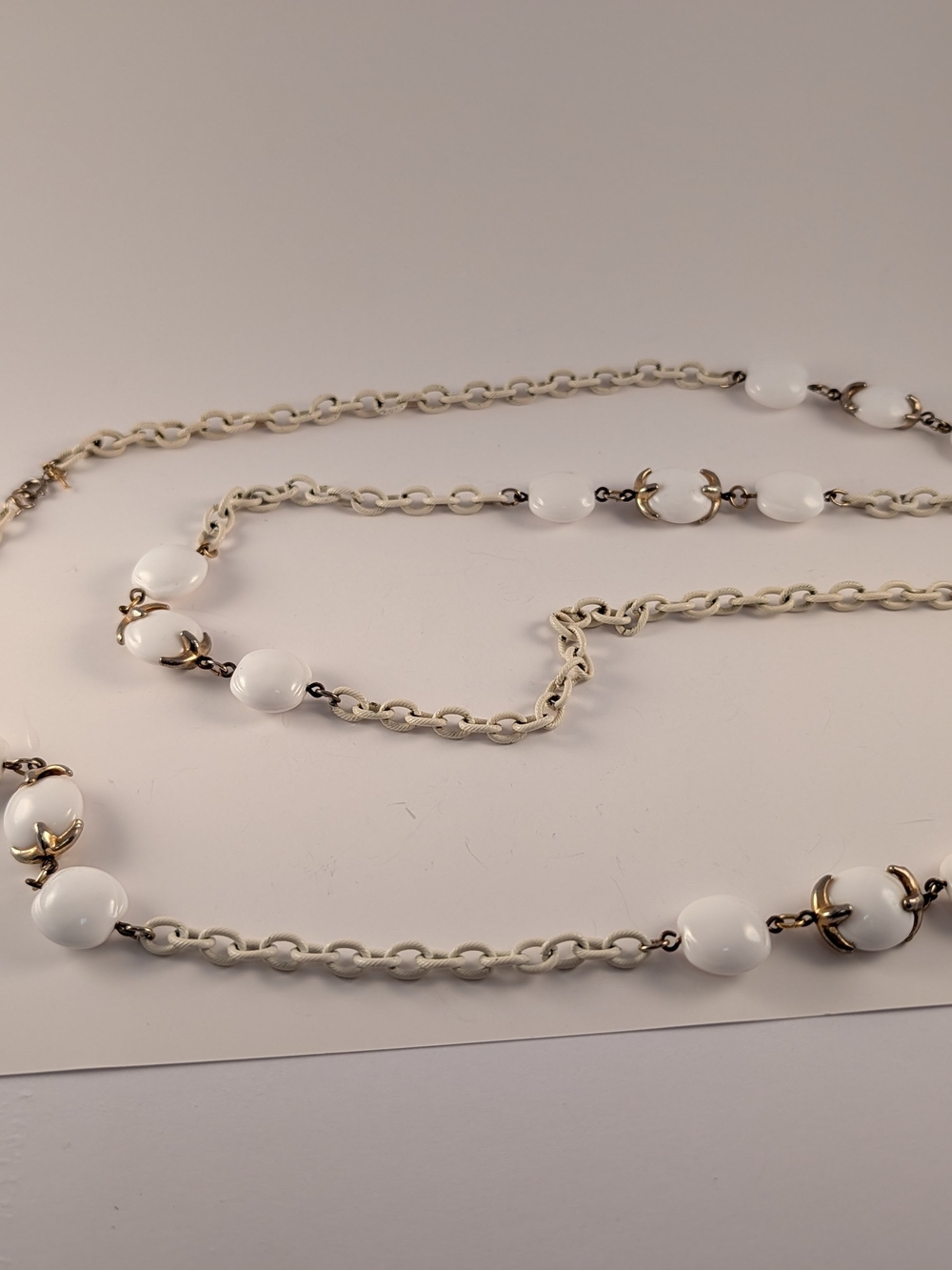 Trifari Waterfall Sautoir 56 Inch Long Gold-Tone Chain Necklace - Picture 2 of 13